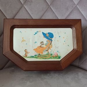 Vintage Holly Hobbie Wooden Jewelry Box